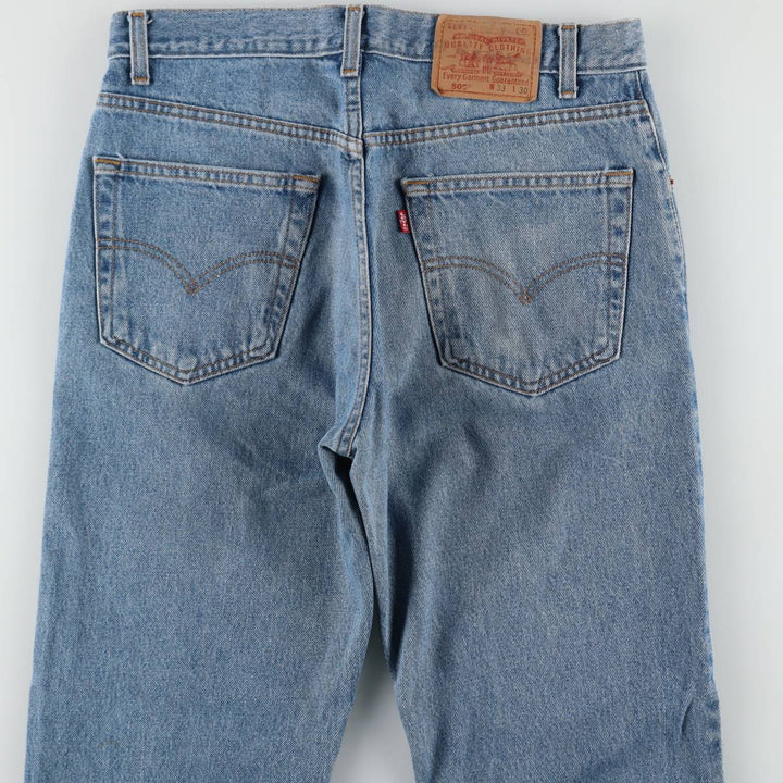 1990'S Levi's 505 Regular Fit Straight Leg Tapered Denim Pants, Made in Canada, Men's Size W33 (approx.), Vintage cotton blue type Vintage Second Hand