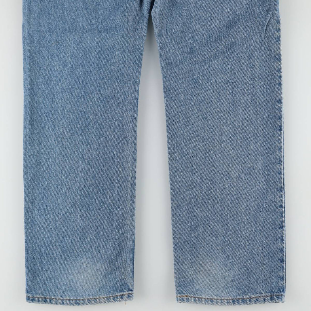 1990'S Levi's 505 Regular Fit Straight Leg Tapered Denim Pants, Made in Canada, Men's Size W33 (approx.), Vintage cotton blue type Vintage Second Hand