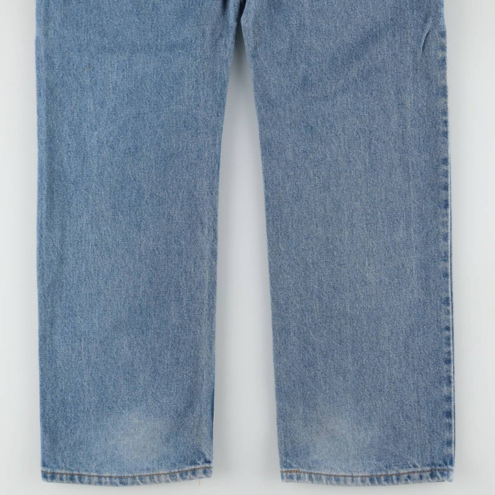 1990'S Levi's 505 Regular Fit Straight Leg Tapered Denim Pants, Made in Canada, Men's Size W33 (approx.), Vintage cotton blue type Vintage Second Hand