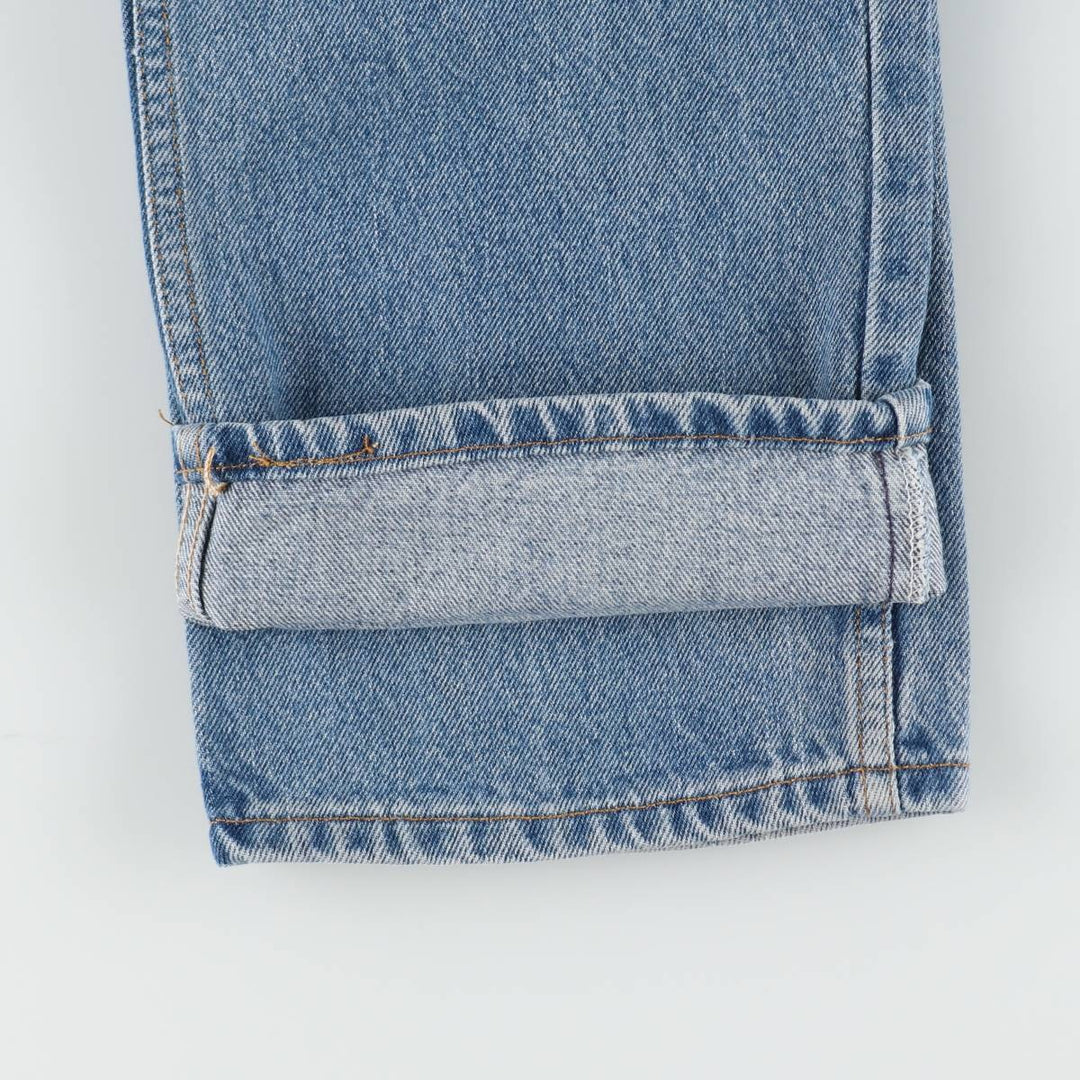 1990'S Levi's 505 Regular Fit Straight Leg Tapered Denim Pants, Made in Canada, Men's Size W33 (approx.), Vintage cotton blue type Vintage Second Hand