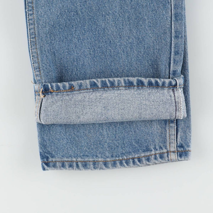 1990'S Levi's 505 Regular Fit Straight Leg Tapered Denim Pants, Made in Canada, Men's Size W33 (approx.), Vintage cotton blue type Vintage Second Hand