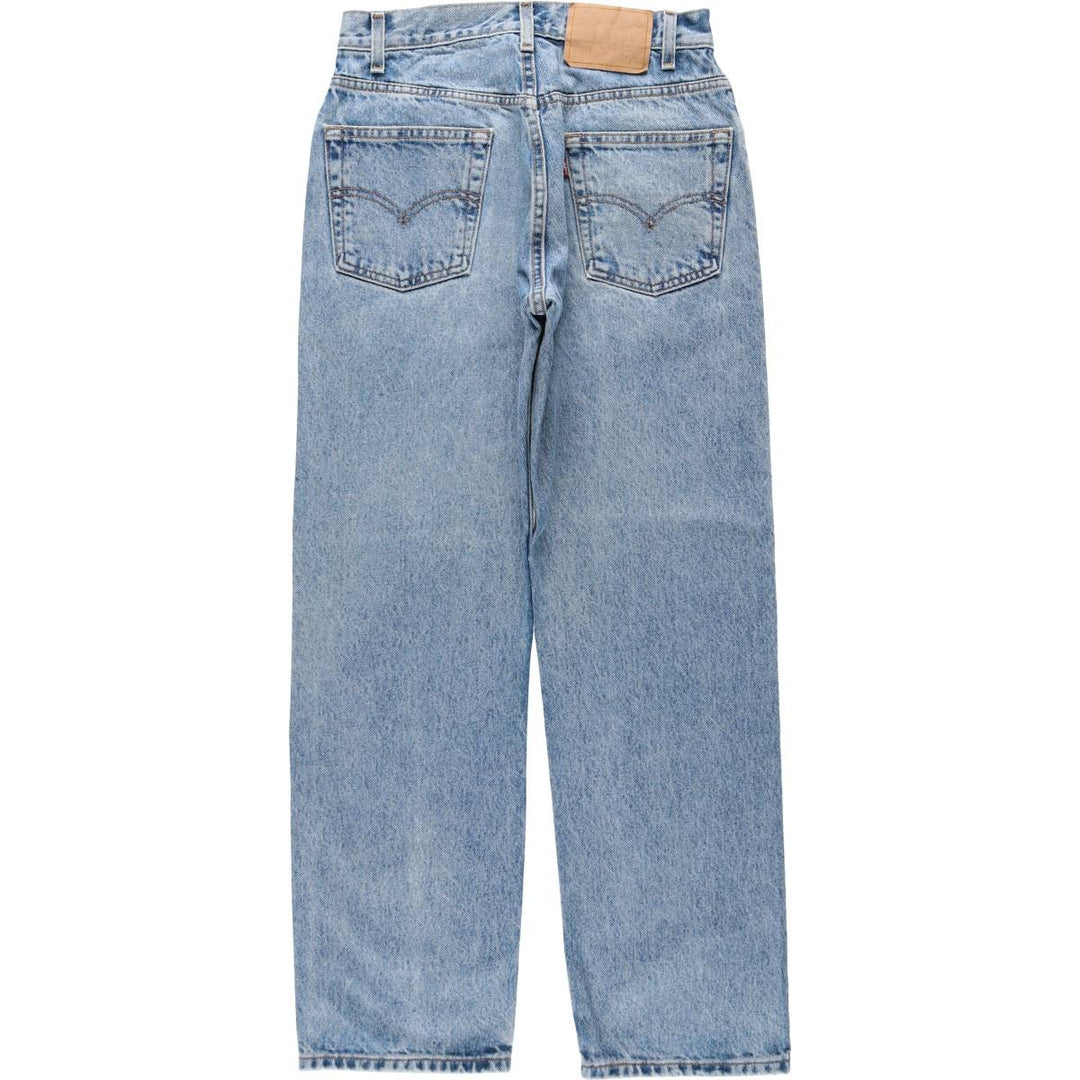 1990'S Levi's 40505-7112 Regular Fit Straight Leg Tapered Denim Pants, Women's Size L (equivalent to W28), Vintage cotton blue type Vintage Second Hand