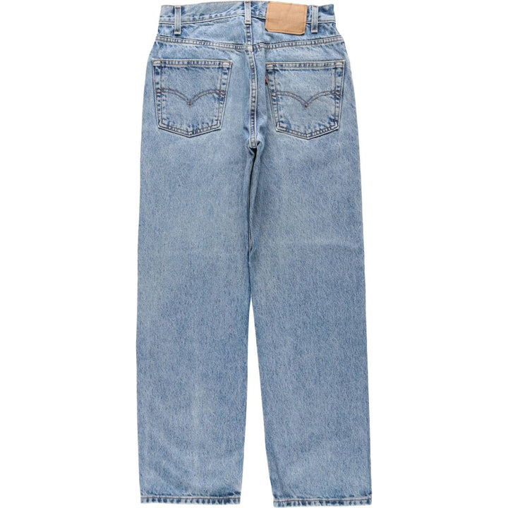 1990'S Levi's 40505-7112 Regular Fit Straight Leg Tapered Denim Pants, Women's Size L (equivalent to W28), Vintage cotton blue type Vintage Second Hand