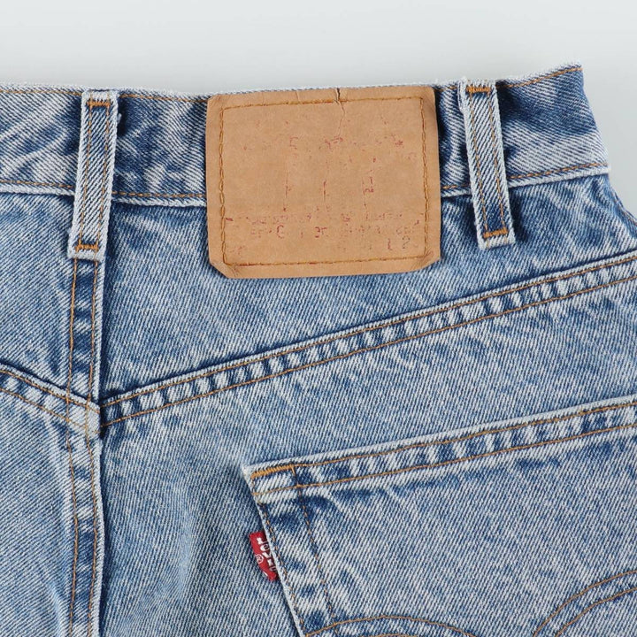 1990'S Levi's 40505-7112 Regular Fit Straight Leg Tapered Denim Pants, Women's Size L (equivalent to W28), Vintage cotton blue type Vintage Second Hand