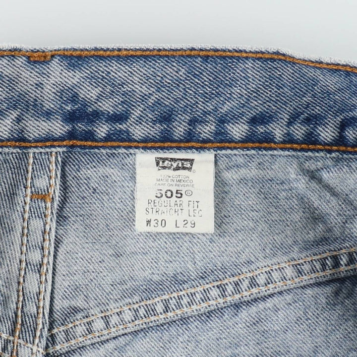 1990'S Levi's 40505-7112 Regular Fit Straight Leg Tapered Denim Pants, Women's Size L (equivalent to W28), Vintage cotton blue type Vintage Second Hand