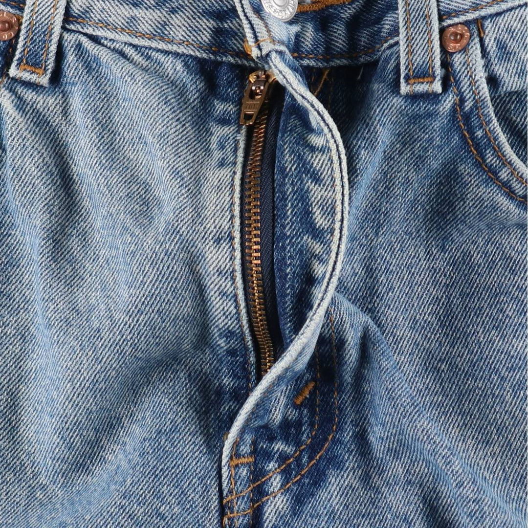 1990'S Levi's 40505-7112 Regular Fit Straight Leg Tapered Denim Pants, Women's Size L (equivalent to W28), Vintage cotton blue type Vintage Second Hand