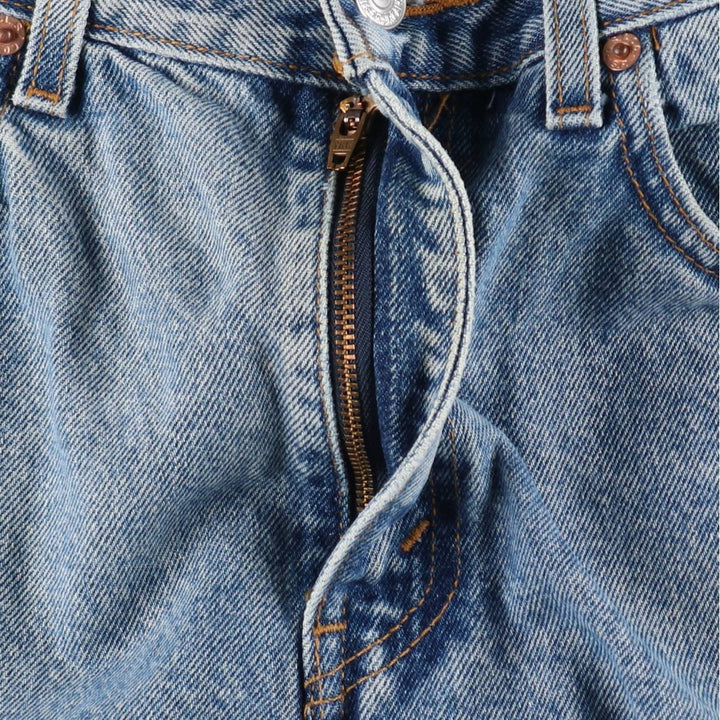 1990'S Levi's 40505-7112 Regular Fit Straight Leg Tapered Denim Pants, Women's Size L (equivalent to W28), Vintage cotton blue type Vintage Second Hand