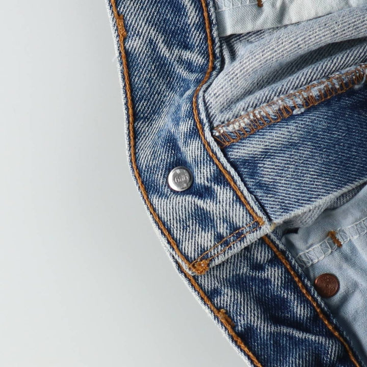 1990'S Levi's 40505-7112 Regular Fit Straight Leg Tapered Denim Pants, Women's Size L (equivalent to W28), Vintage cotton blue type Vintage Second Hand