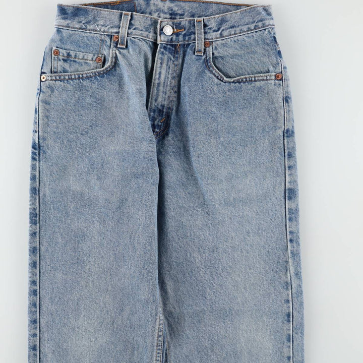 1990'S Levi's 40505-7112 Regular Fit Straight Leg Tapered Denim Pants, Women's Size L (equivalent to W28), Vintage cotton blue type Vintage Second Hand