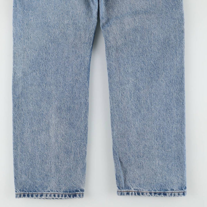 1990'S Levi's 40505-7112 Regular Fit Straight Leg Tapered Denim Pants, Women's Size L (equivalent to W28), Vintage cotton blue type Vintage Second Hand
