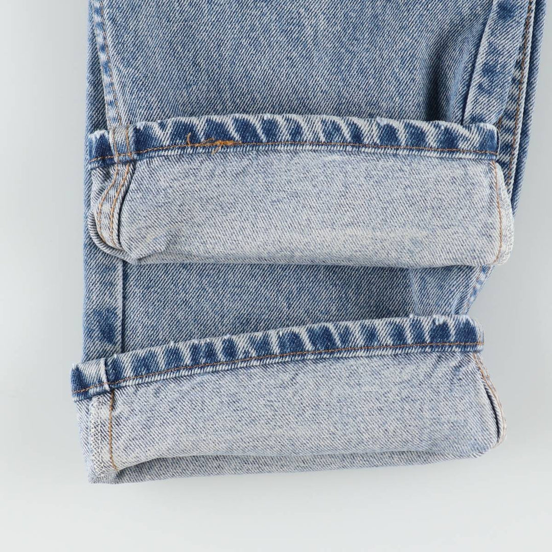 1990'S Levi's 40505-7112 Regular Fit Straight Leg Tapered Denim Pants, Women's Size L (equivalent to W28), Vintage cotton blue type Vintage Second Hand