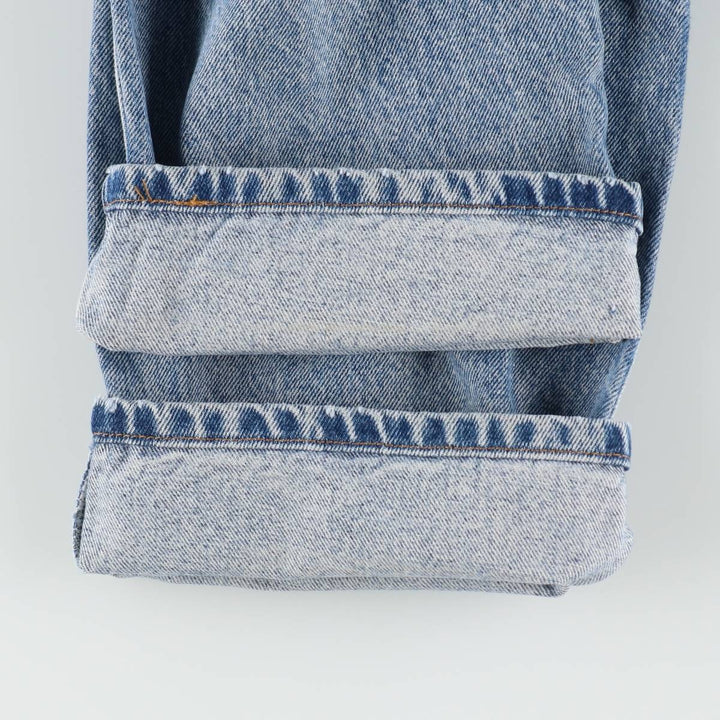 1990'S Levi's 40505-7112 Regular Fit Straight Leg Tapered Denim Pants, Women's Size L (equivalent to W28), Vintage cotton blue type Vintage Second Hand
