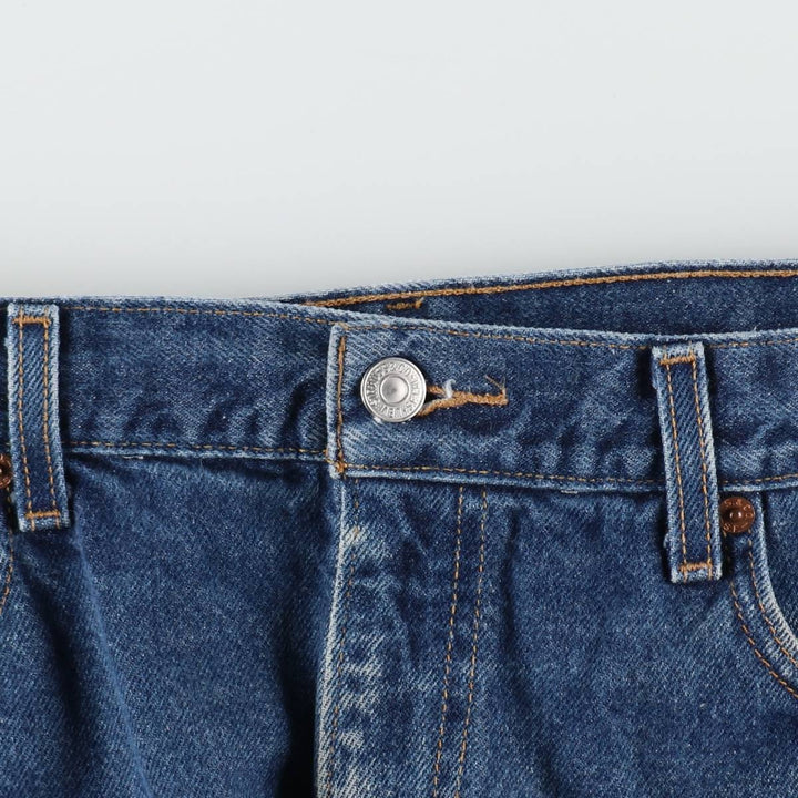 00'S Levi's 505 REGULAR FIT STRAIGHT LEG tapered denim pants for men, size w34 cotton blue type Vintage Second Hand