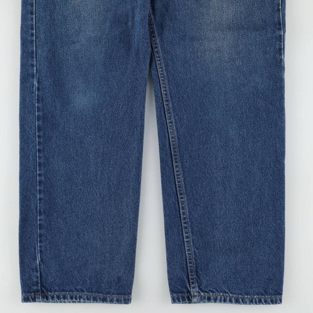 00'S Levi's 505 REGULAR FIT STRAIGHT LEG tapered denim pants for men, size w34 cotton blue type Vintage Second Hand