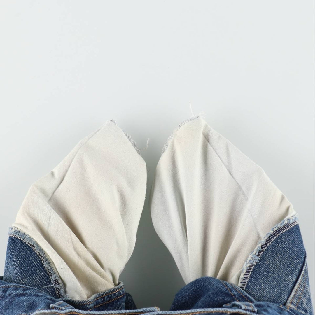 00'S Levi's 505 REGULAR FIT STRAIGHT LEG tapered denim pants for men, size w34 cotton blue type Vintage Second Hand
