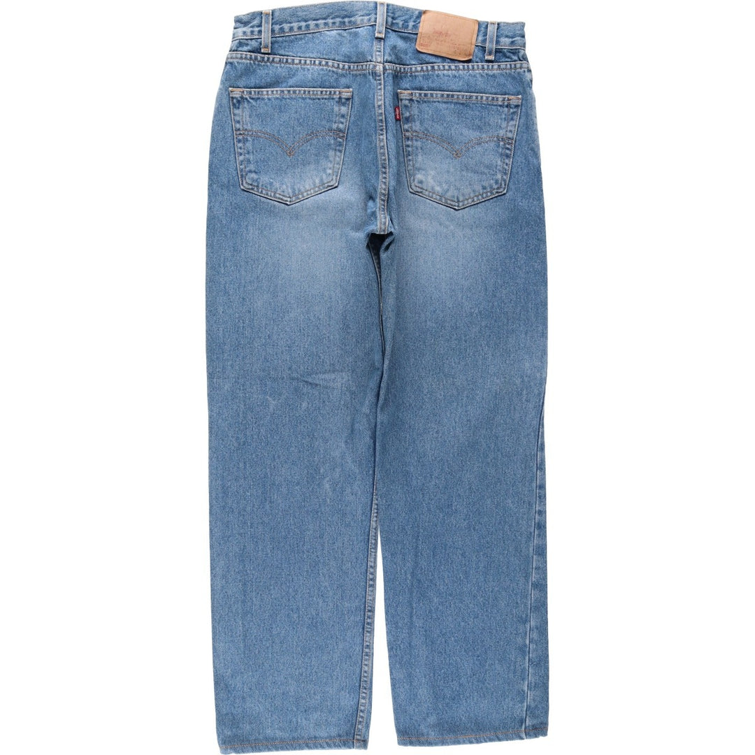 00'S Levi's 505 REGULAR FIT STRAIGHT LEG tapered denim pants for men, size w34 cotton blue type Vintage Second Hand
