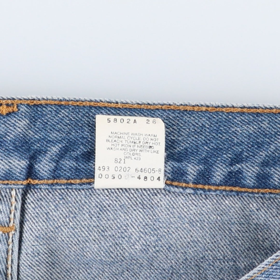 00'S Levi's 505 REGULAR FIT STRAIGHT LEG tapered denim pants for men, size w34 cotton blue type Vintage Second Hand