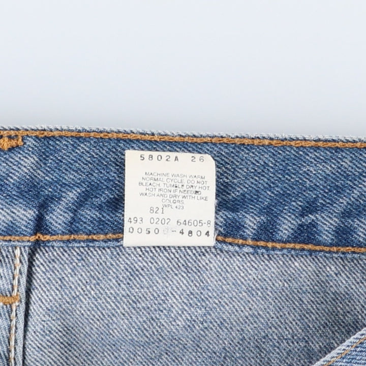 00'S Levi's 505 REGULAR FIT STRAIGHT LEG tapered denim pants for men, size w34 cotton blue type Vintage Second Hand