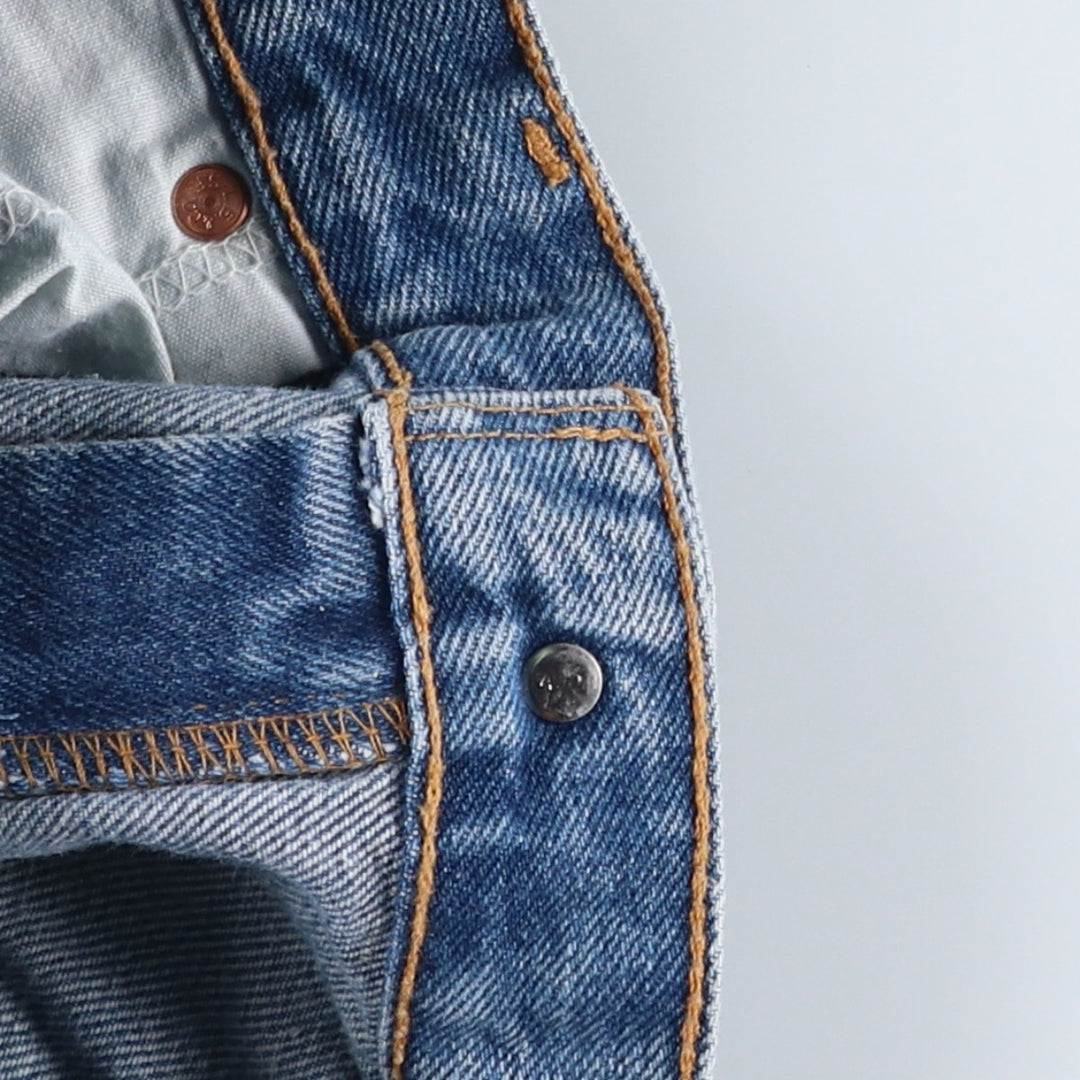 00'S Levi's 505 REGULAR FIT STRAIGHT LEG tapered denim pants for men, size w34 cotton blue type Vintage Second Hand