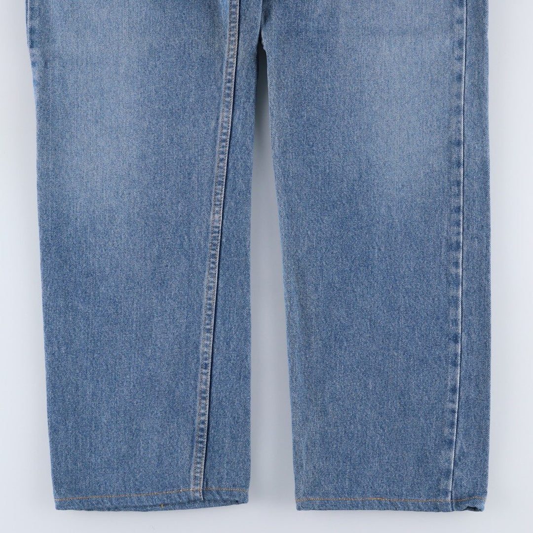 00'S Levi's 505 REGULAR FIT STRAIGHT LEG tapered denim pants for men, size w34 cotton blue type Vintage Second Hand