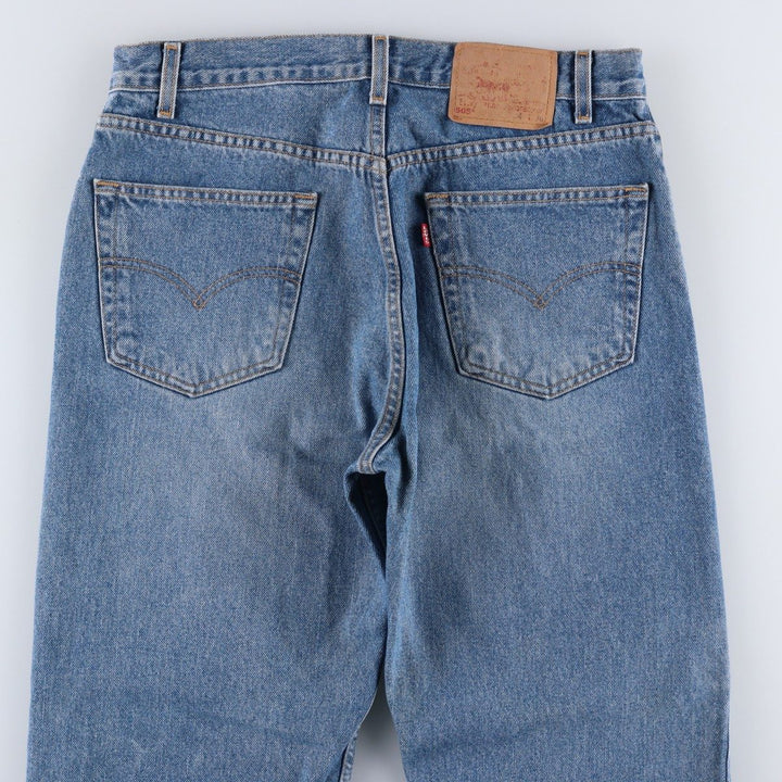 00'S Levi's 505 REGULAR FIT STRAIGHT LEG tapered denim pants for men, size w34 cotton blue type Vintage Second Hand