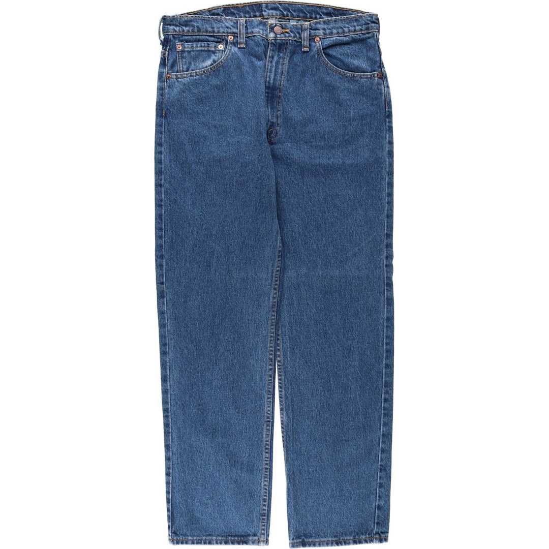 1990'S Levi's 505-0254 Original Fit Straight Leg Tapered Denim Pants, Made in Canada, Men's W35 (approx.), Vintage cotton blue type Vintage Second Hand