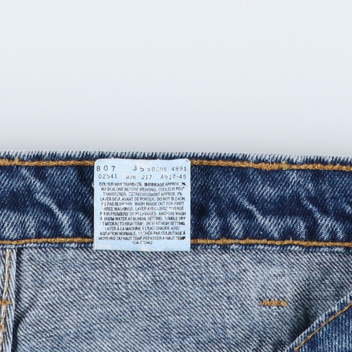1990'S Levi's 505-0254 Original Fit Straight Leg Tapered Denim Pants, Made in Canada, Men's W35 (approx.), Vintage cotton blue type Vintage Second Hand