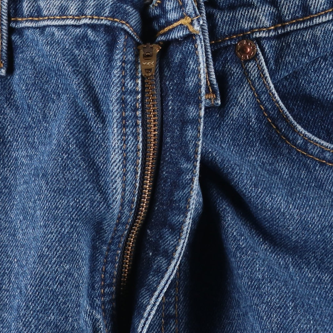 1990'S Levi's 505-0254 Original Fit Straight Leg Tapered Denim Pants, Made in Canada, Men's W35 (approx.), Vintage cotton blue type Vintage Second Hand
