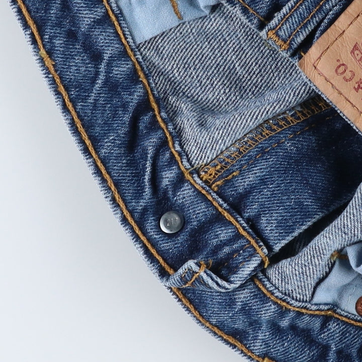 1990'S Levi's 505-0254 Original Fit Straight Leg Tapered Denim Pants, Made in Canada, Men's W35 (approx.), Vintage cotton blue type Vintage Second Hand