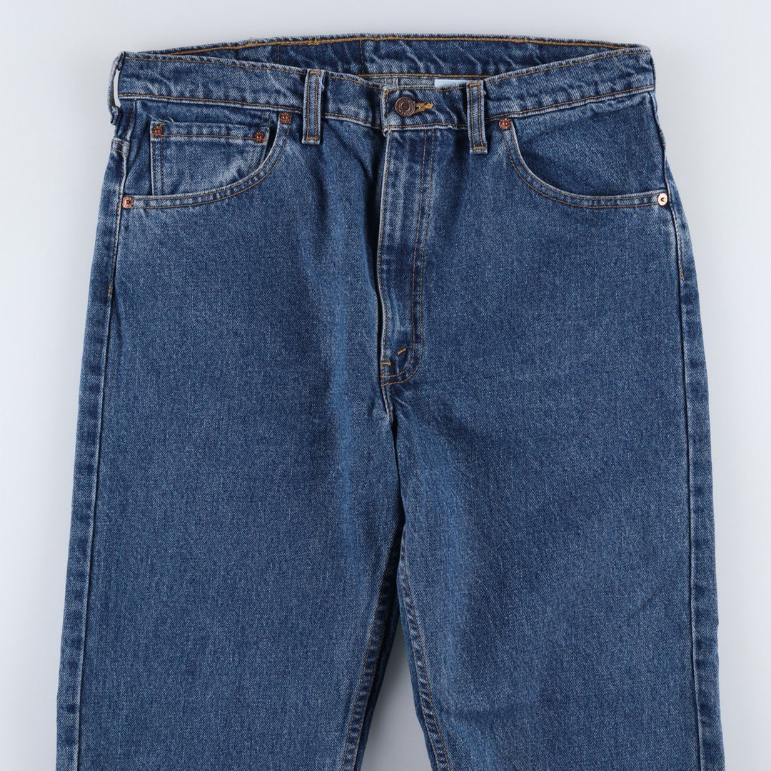 1990'S Levi's 505-0254 Original Fit Straight Leg Tapered Denim Pants, Made in Canada, Men's W35 (approx.), Vintage cotton blue type Vintage Second Hand
