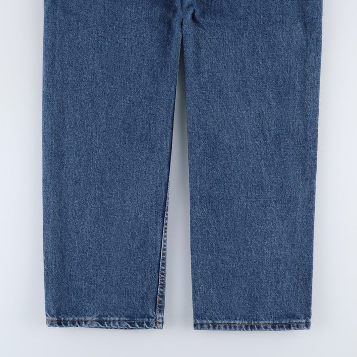 1990'S Levi's 505-0254 Original Fit Straight Leg Tapered Denim Pants, Made in Canada, Men's W35 (approx.), Vintage cotton blue type Vintage Second Hand