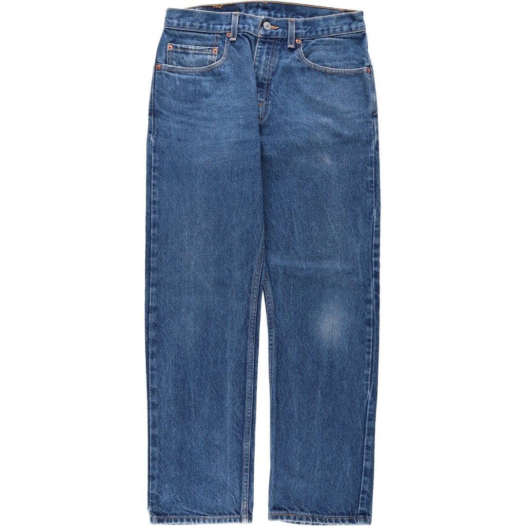 00'S Levi's 505 REGULAR FIT STRAIGHT LEG tapered denim pants for men, W30 equivalent cotton blue type Vintage Second Hand