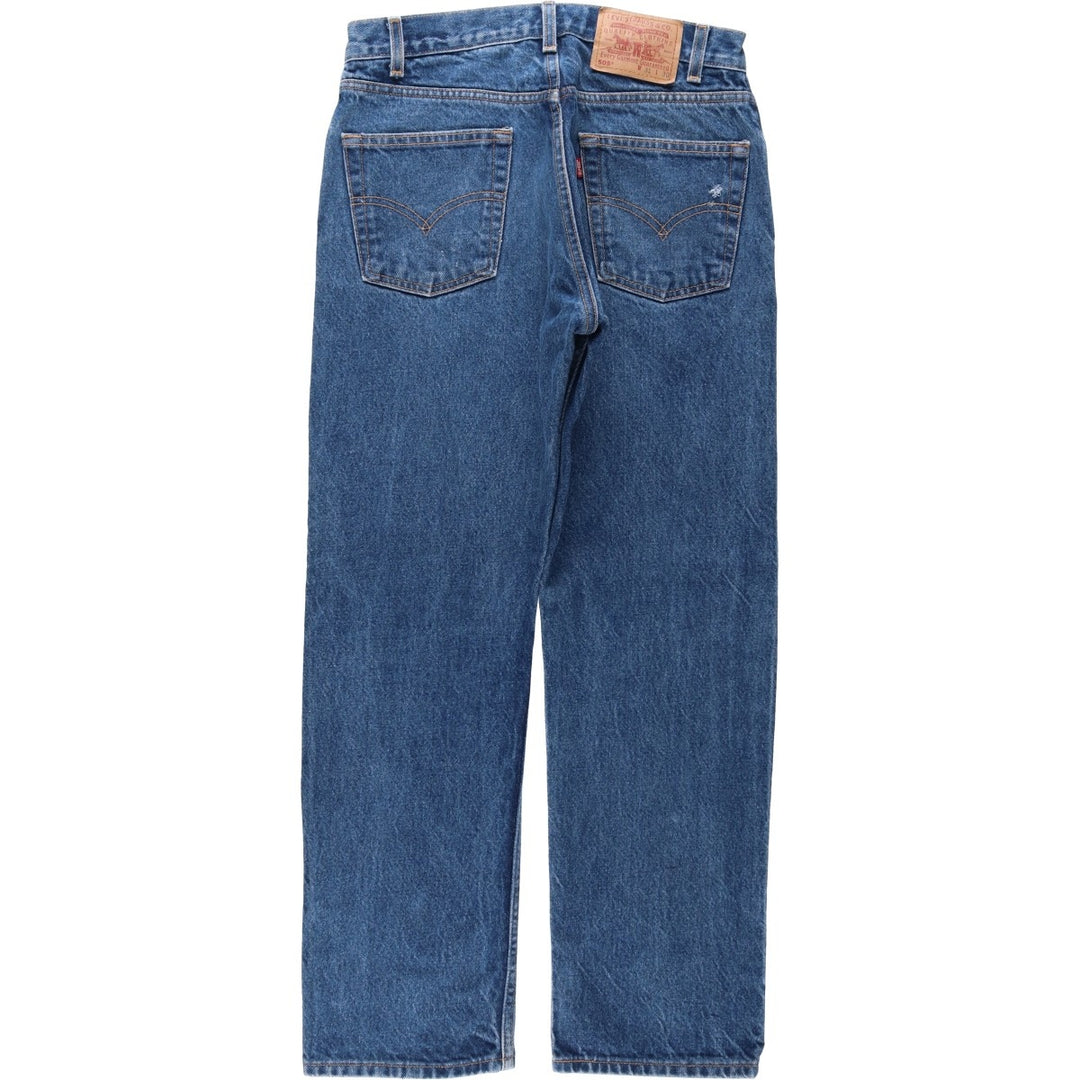 00'S Levi's 505 REGULAR FIT STRAIGHT LEG tapered denim pants for men, W30 equivalent cotton blue type Vintage Second Hand