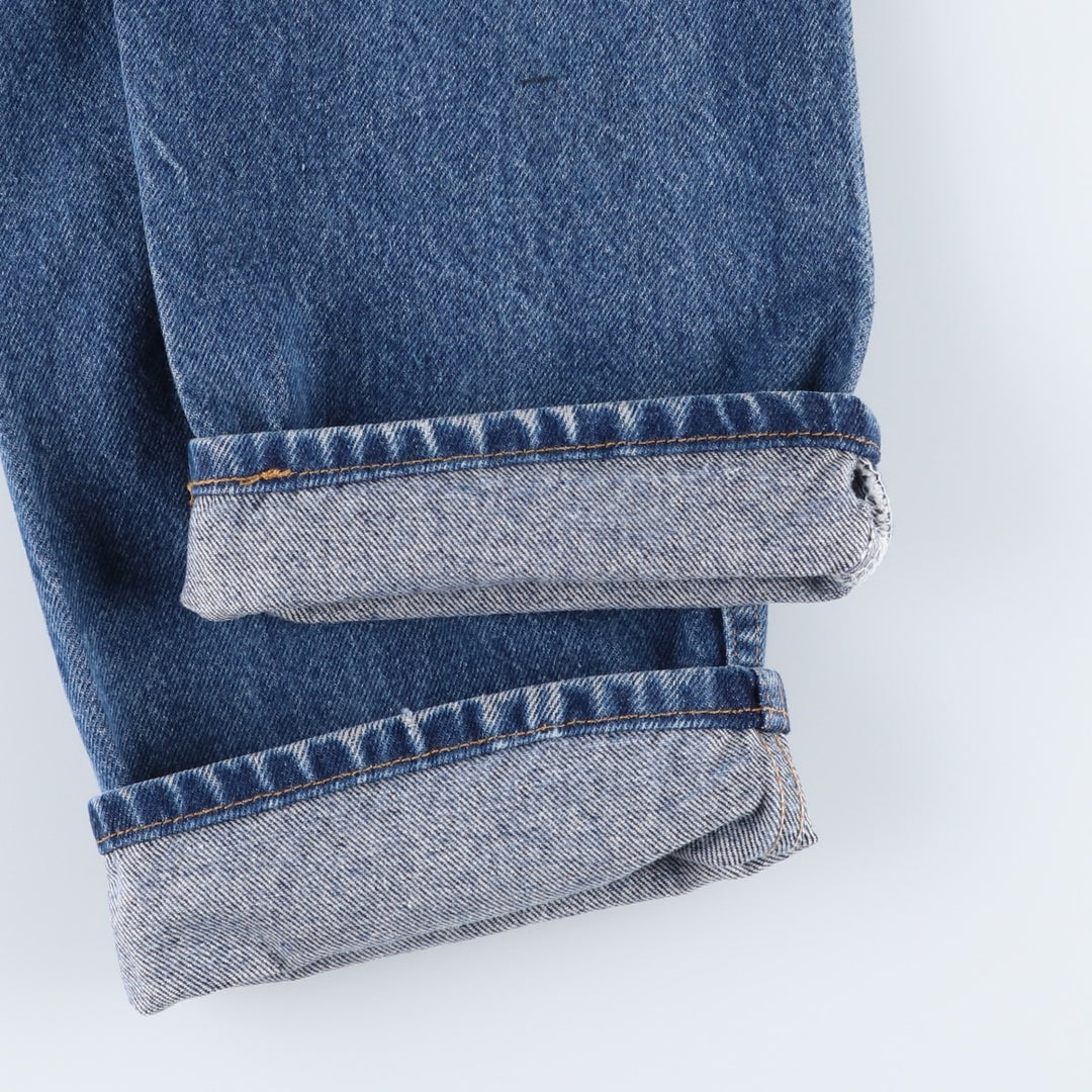 00'S Levi's 505 REGULAR FIT STRAIGHT LEG tapered denim pants for men, W30 equivalent cotton blue type Vintage Second Hand