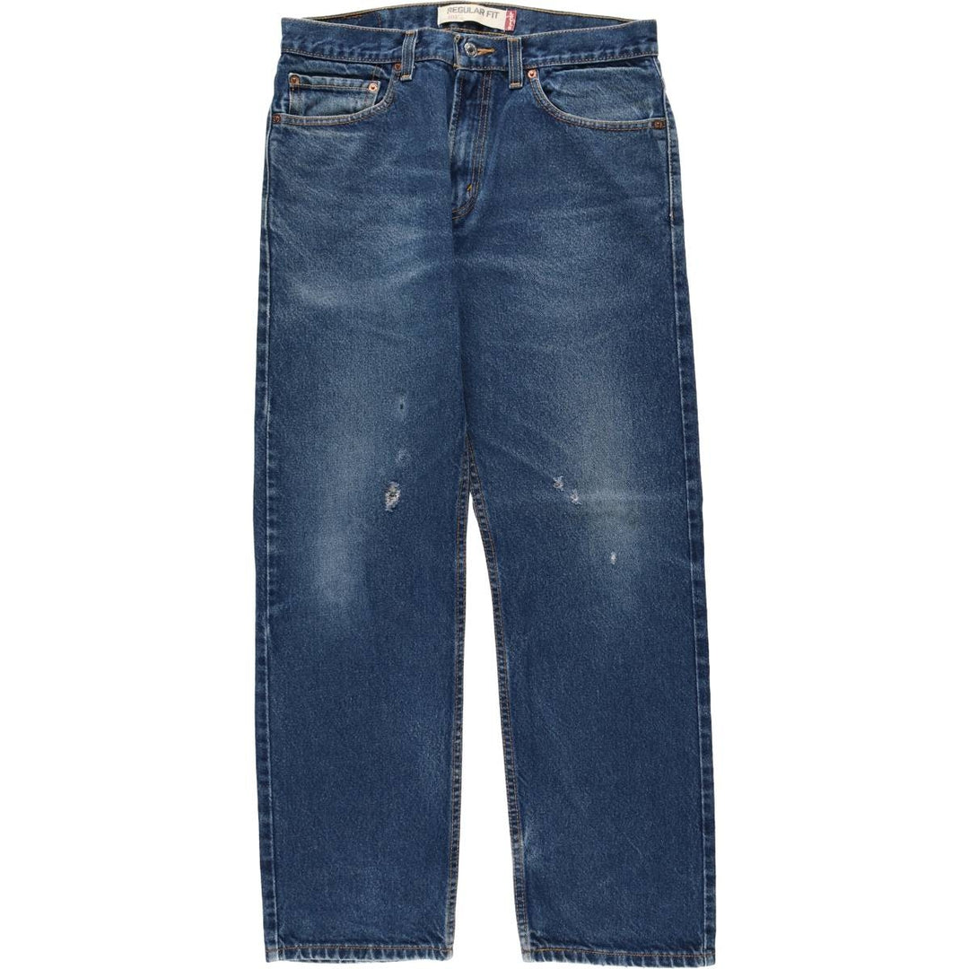 Levi's 505 REGULAR FIT tapered denim pants for men, size w33 cotton blue type Vintage Second Hand