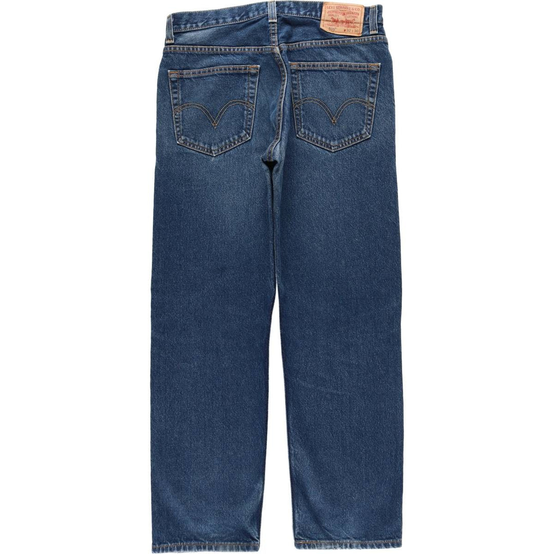 Levi's 505 REGULAR FIT tapered denim pants for men, size w33 cotton blue type Vintage Second Hand