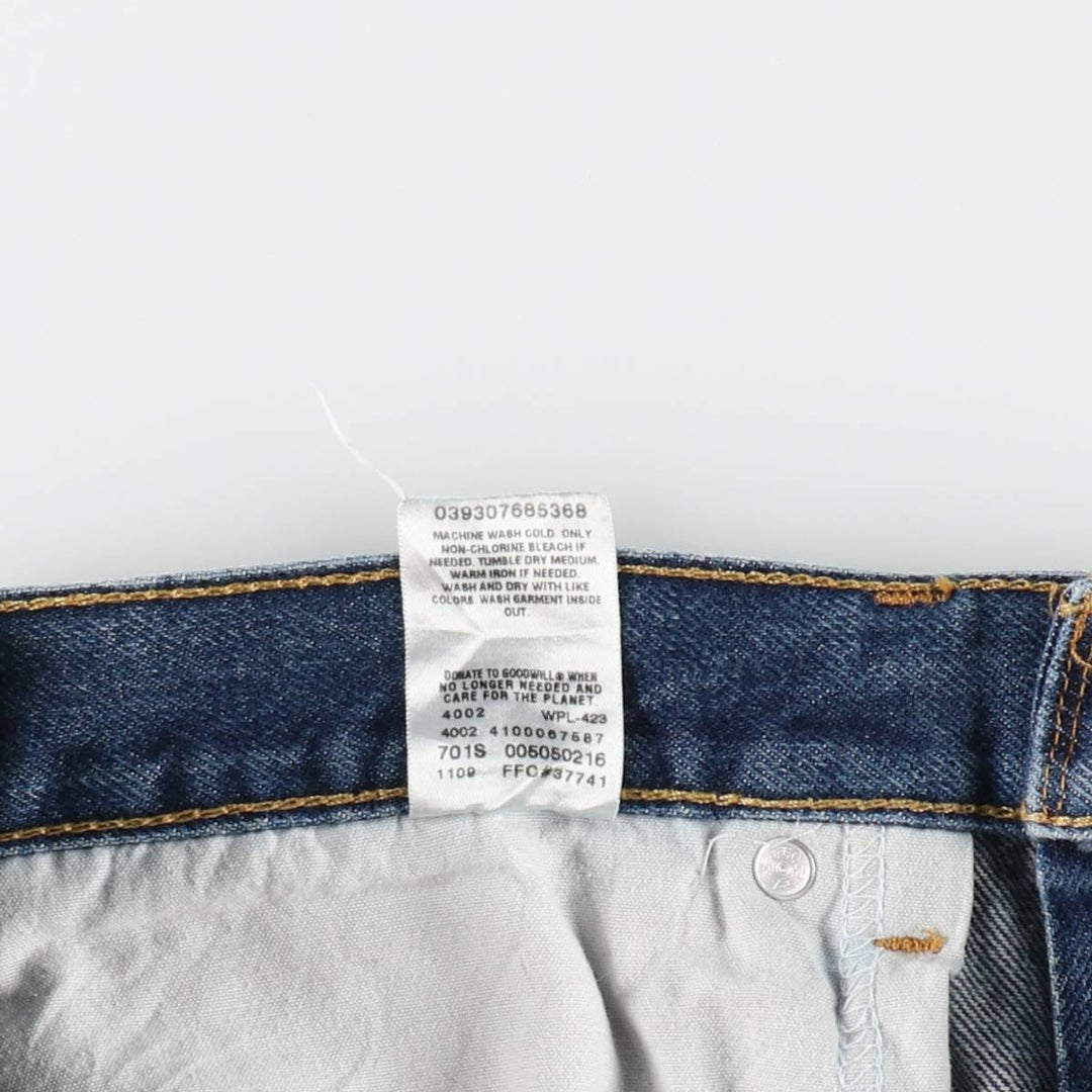 Levi's 505 REGULAR FIT tapered denim pants for men, size w33 cotton blue type Vintage Second Hand