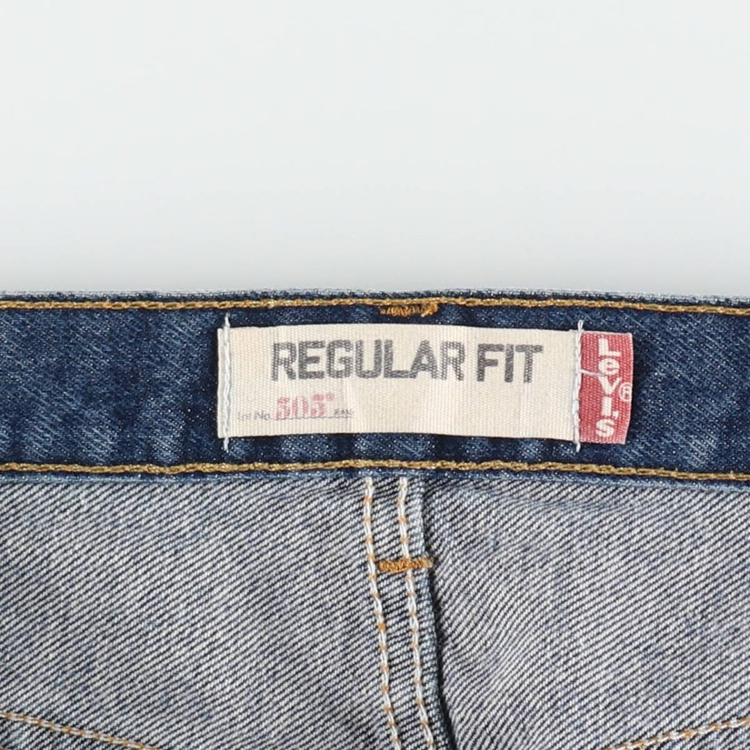 Levi's 505 REGULAR FIT tapered denim pants for men, size w33 cotton blue type Vintage Second Hand