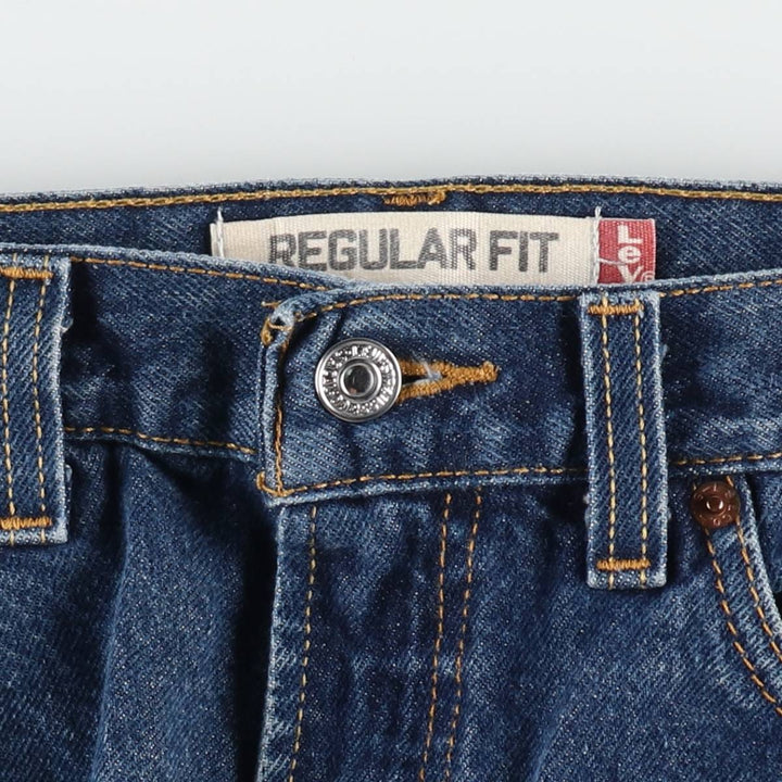 Levi's 505 REGULAR FIT tapered denim pants for men, size w33 cotton blue type Vintage Second Hand