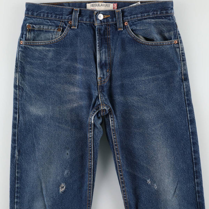 Levi's 505 REGULAR FIT tapered denim pants for men, size w33 cotton blue type Vintage Second Hand