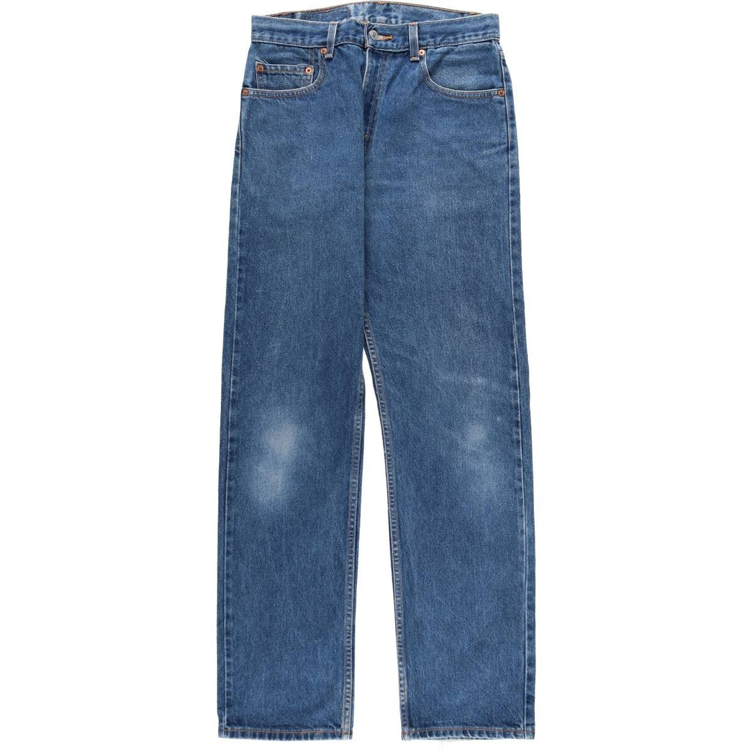00'S Levi's 505 REGULAR FIT STRAIGHT LEG tapered denim pants for men, W30 equivalent cotton blue type Vintage Second Hand