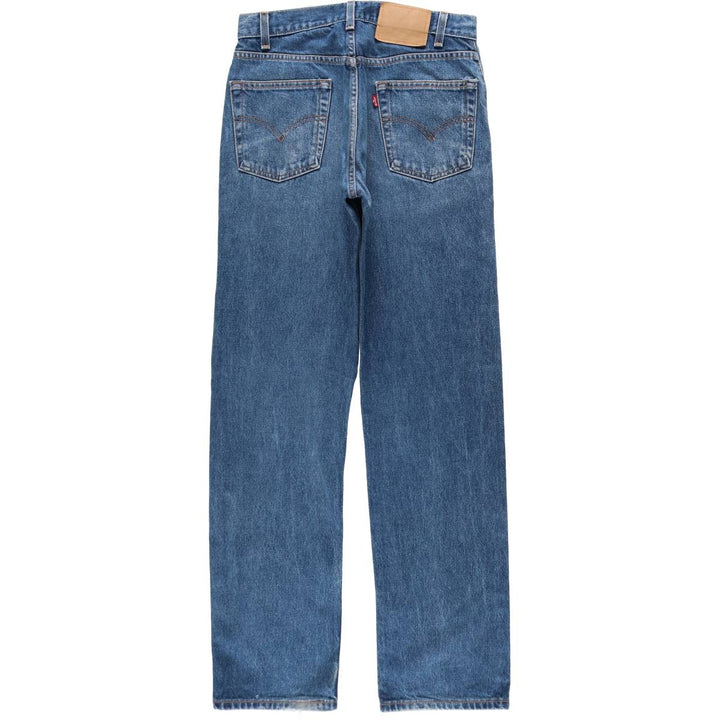 00'S Levi's 505 REGULAR FIT STRAIGHT LEG tapered denim pants for men, W30 equivalent cotton blue type Vintage Second Hand