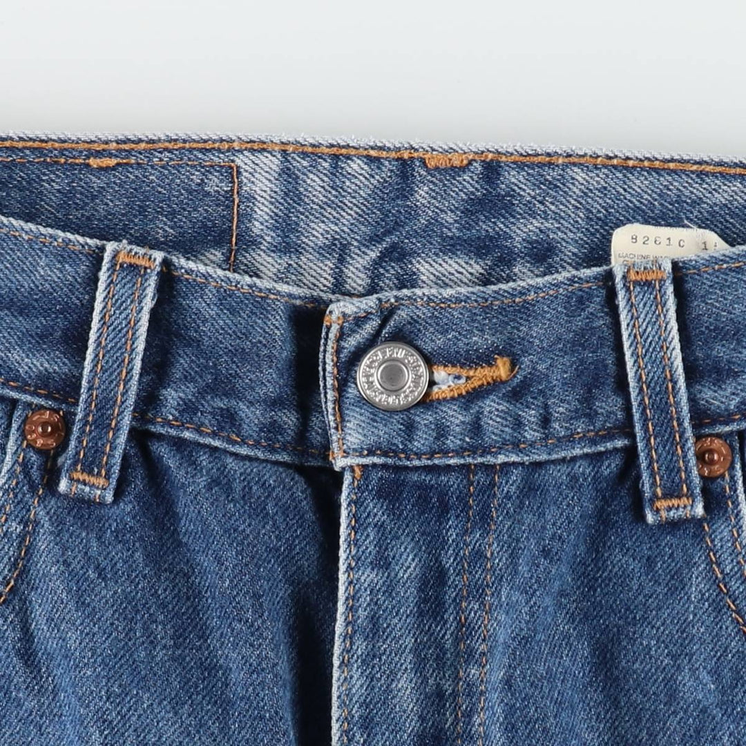 00'S Levi's 505 REGULAR FIT STRAIGHT LEG tapered denim pants for men, W30 equivalent cotton blue type Vintage Second Hand
