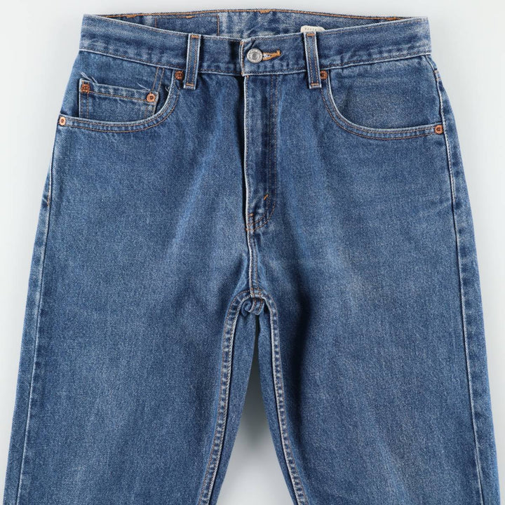 00'S Levi's 505 REGULAR FIT STRAIGHT LEG tapered denim pants for men, W30 equivalent cotton blue type Vintage Second Hand