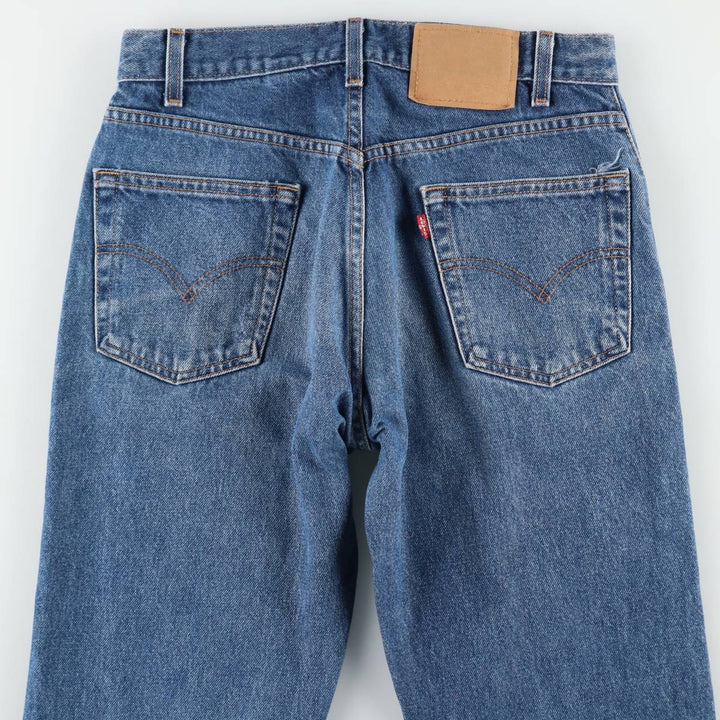 00'S Levi's 505 REGULAR FIT STRAIGHT LEG tapered denim pants for men, W30 equivalent cotton blue type Vintage Second Hand