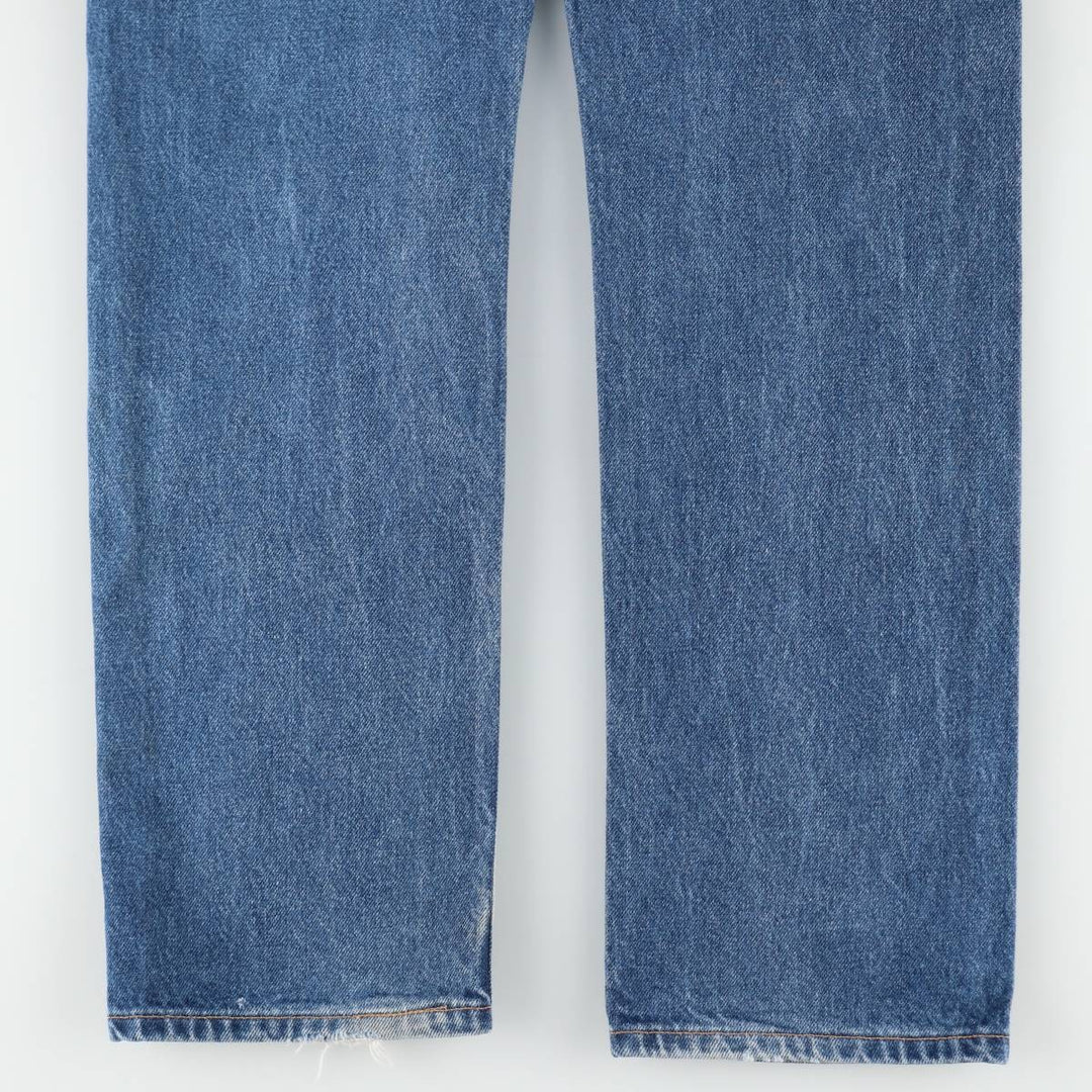 00'S Levi's 505 REGULAR FIT STRAIGHT LEG tapered denim pants for men, W30 equivalent cotton blue type Vintage Second Hand