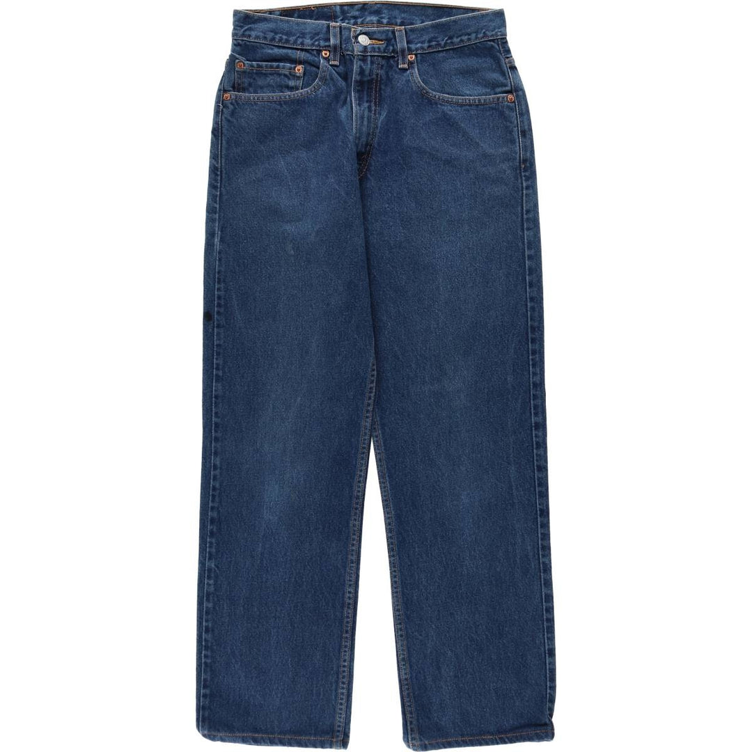 00'S Levi's 505 REGULAR FIT STRAIGHT LEG tapered denim pants for men, size w31 cotton blue type Vintage Second Hand