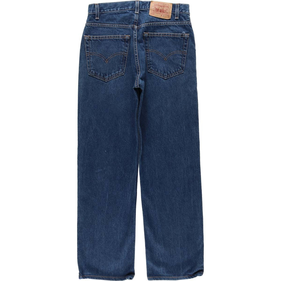 00'S Levi's 505 REGULAR FIT STRAIGHT LEG tapered denim pants for men, size w31 cotton blue type Vintage Second Hand