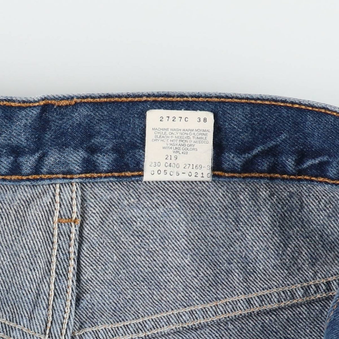 00'S Levi's 505 REGULAR FIT STRAIGHT LEG tapered denim pants for men, size w31 cotton blue type Vintage Second Hand