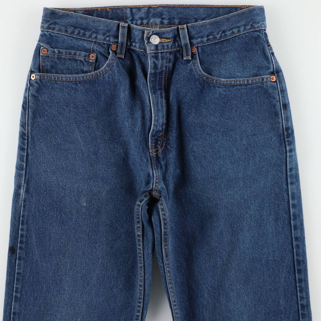 00'S Levi's 505 REGULAR FIT STRAIGHT LEG tapered denim pants for men, size w31 cotton blue type Vintage Second Hand